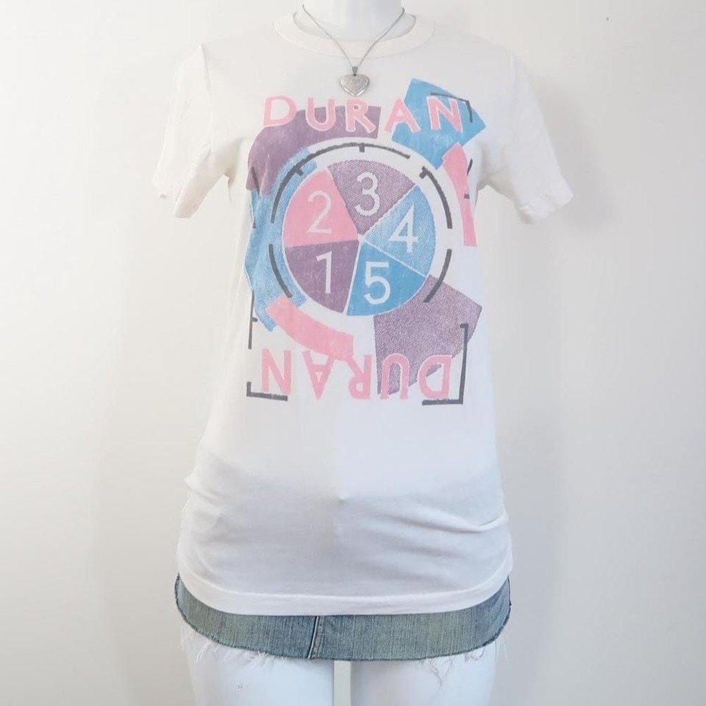 duran duran graphic t shirt junk food band tee cream